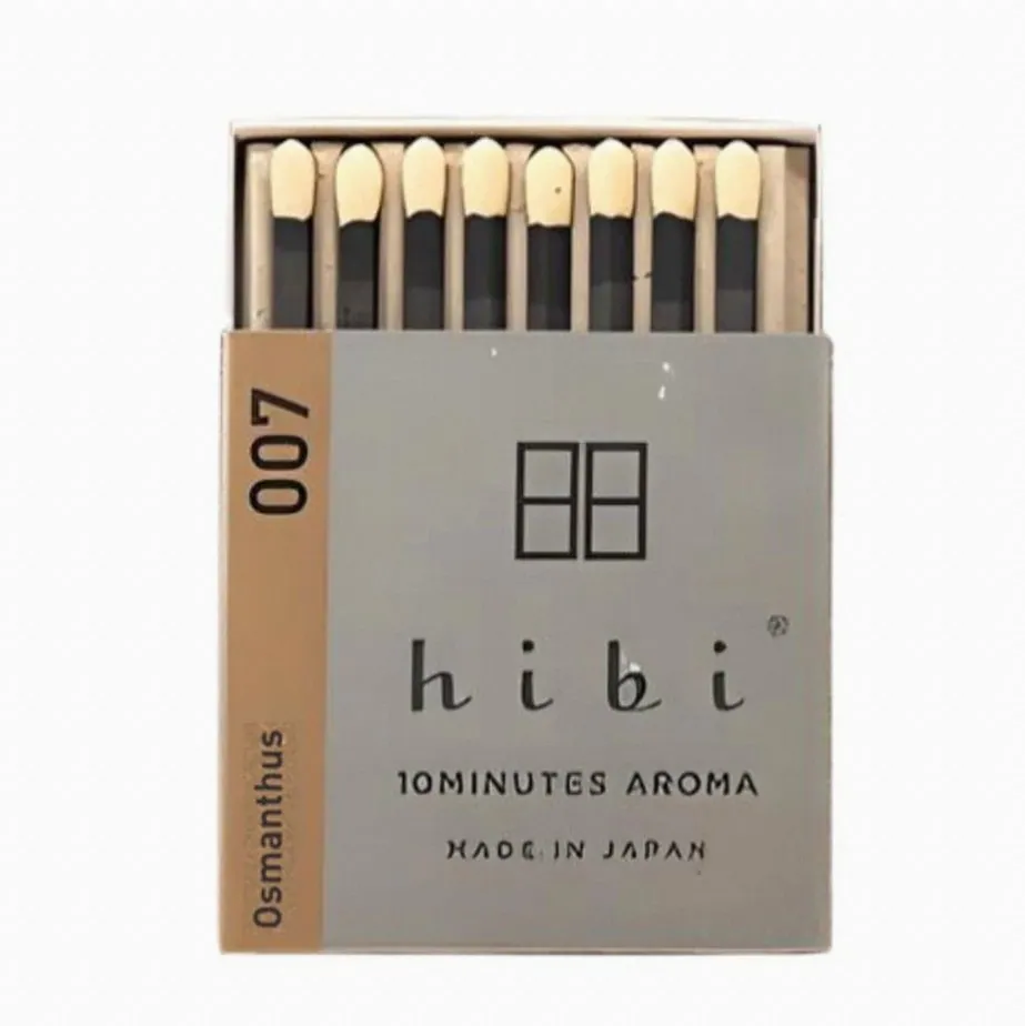 マッチ型お香の箱「hibi」(オスマンサス)