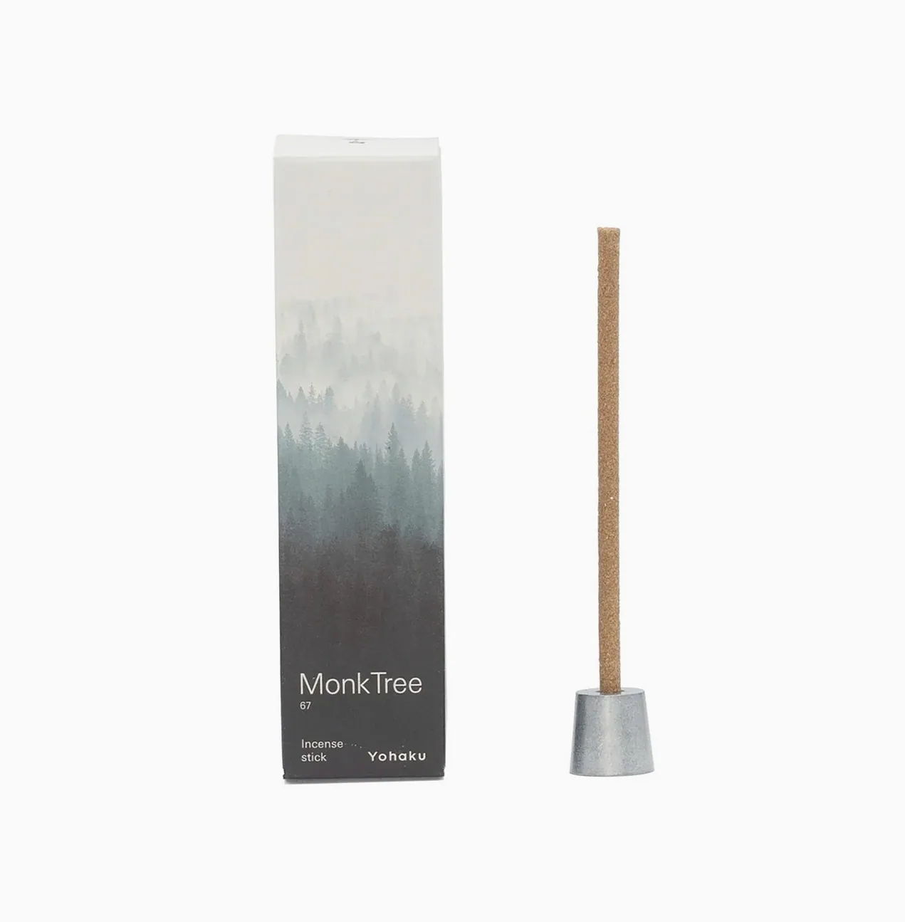 「Monk Tree」の箱と立てたお香